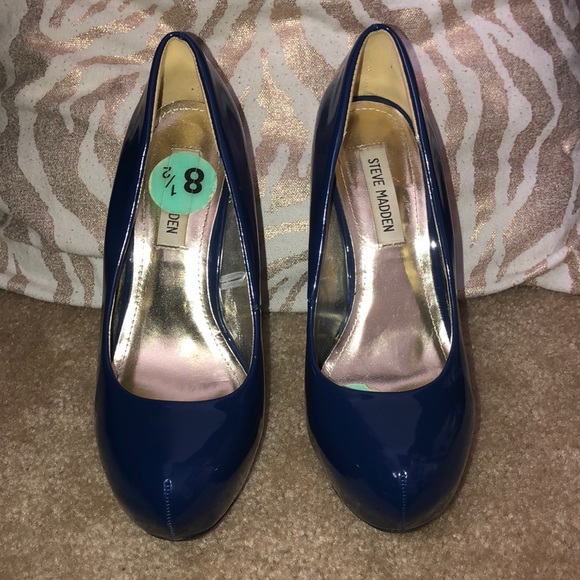 Luxury Royal Blue Patent - Heels - Picture 8 of 8